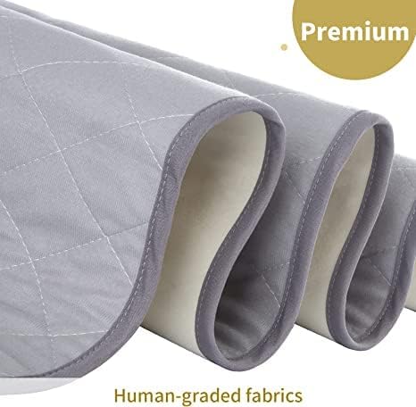 Washable Reusable Dog Pee Pads, 34"x52" Absorbent & Waterproof Puppy Training Pad for Crate, Playpen & Carpet, Large Potty Pads for Dogs, Cats & Small Pets - Image 5