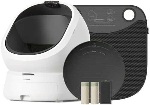 PETLIBRO Automatic Litter Box Bundle with Accessories Kit, Open Top Self Cleaning Litter Box with AI-Camera Waste Analysis, Multi-Cat Recognition, Usage Tracking, Auto Odor Control & Safety Sensors by Unknown
