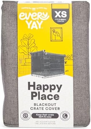 EveryYay by Petco Happy Place Grey Blackout Dog Crate Cover 19" L X 12.5" W X 14" H - Image 2