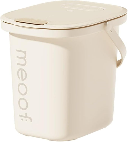Vacuum Pet Food Storage Airtight Dry Pet Food Bucket 13L/15 lb Dog Food Storage Container for Dogs Cats Small Animals Rechargeable Sealed Storage Bin with Scoop Keep Pet Food Fresher by meoof