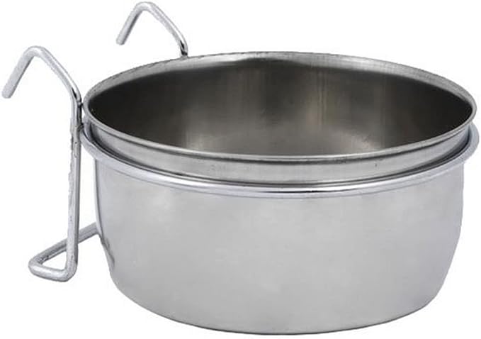 Nobby Stainless Steel Bowl with Clamp, 300 ml, 9.5 cm by Nobby