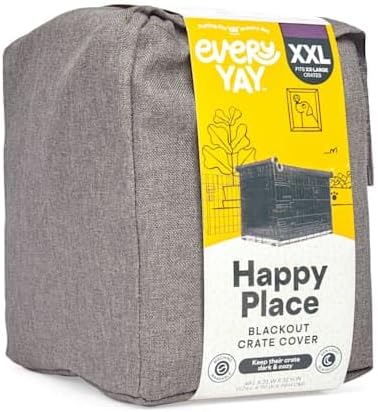EveryYay by Petco Happy Place Grey Blackout Dog Crate Cover 49" L X 31" W X 31" H - Image 4