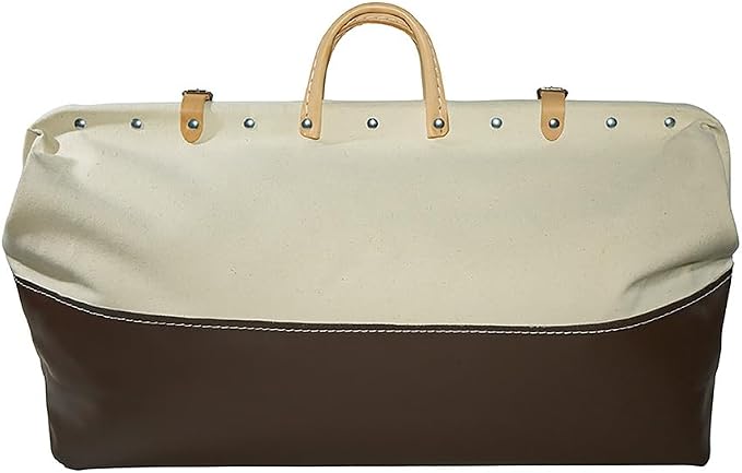 Klein Tools 5105-24 Tool Bag, Heavy Duty Canvas Tool Storage with Moisture-Resistant Vinyl Bottom and Steel Frame for Rugged Use, 24-Inch - Image 5