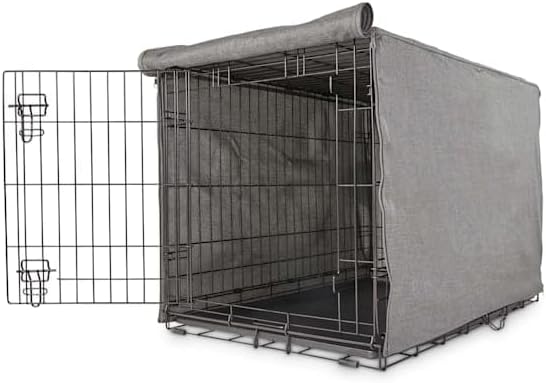 EveryYay by Petco Happy Place Grey Blackout Dog Crate Cover 43.25" L X 29" W X 29.5" H by Petco
