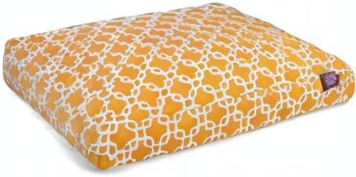 Yellow Links Extra Large Rectangle Indoor Outdoor Pet Dog Bed With Removable Washable Cover By Majestic Pet Products - Image 8