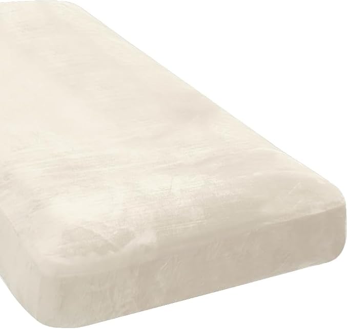 H.VERSAILTEX Velvet Stretch Individual Chaise Cover Sectional Couch Covers for L Shaped Sofa Both Left/Right Furniture Protector Seat Cushion Sofa Cover (1 Piece Chaise Cover, Cream) by HVERSAILTEX