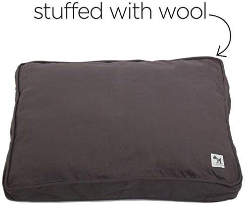 Molly Mutt Sheepy Wool-Filled Crate Pad, GOTS-Certified 100% Organic Cotton Canvas Cover with Soft 100% Natural Wool Insert, Ideal for Dog Bed or Kennel, I'm a Realist, 24" x 18" x 2.5" - Image 2