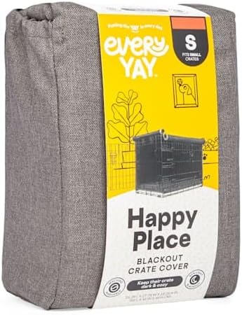 EveryYay by Petco Happy Place Grey Blackout Dog Crate Cover 24.25" L X 17.75" W X 18.25" H - Image 4