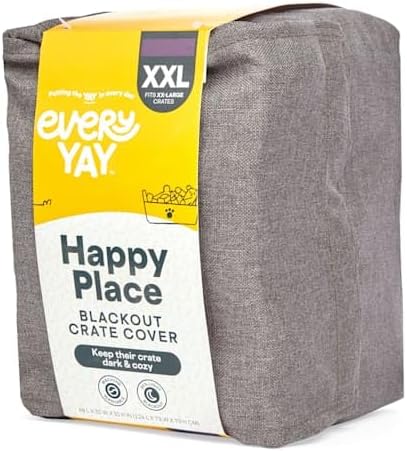 EveryYay by Petco Happy Place Grey Blackout Dog Crate Cover 49" L X 31" W X 31" H - Image 5