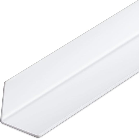Sasylvia 1 Pcs Wall Corner Protector Guards, Avoid Scratching Scuffs, Vinyl Corner Trim Molding, Easy Install & Cleaning for Door Countertop Furniture Cabinet Protection (2-3/8 x 48 Inches,White) by Sasylvia