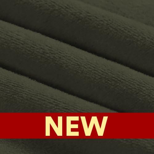 PrinceDeco Velvet Couch Covers for Sofa Soft 4 Pieces Couch Covers for 3 Cushion Couch Sofa Pet Friendly Furniture Protector with Non Slip Elastic Bottom Width Up to 97 Inch (Large Sofas, Olive) - Image 8