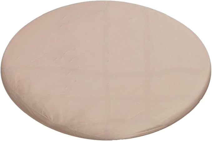 Dog Bed Cover – Waterproof Cover for Dog Bed – Heavy Duty, Machine Washable Zippered Liner – Durable, USA-Made Fabric for Pets – Ideal Pet Bedding Protector for Accidents and Messes - Round (Tan) by 4Knines
