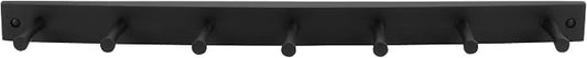 Spectrum Diversified Wood Hook Rack, 7 Peg, Black by Unknown