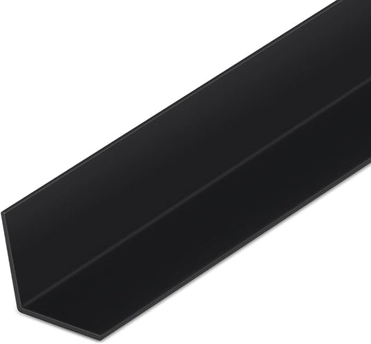 Sasylvia 1 Pcs Wall Corner Protector Guards, Avoid Scratching Scuffs, Vinyl Corner Trim Molding, Ease Install & Cleaning for Door Countertop Furniture Cabinet Protection (2-3/8 x 48 Inches,Black) by Sasylvia