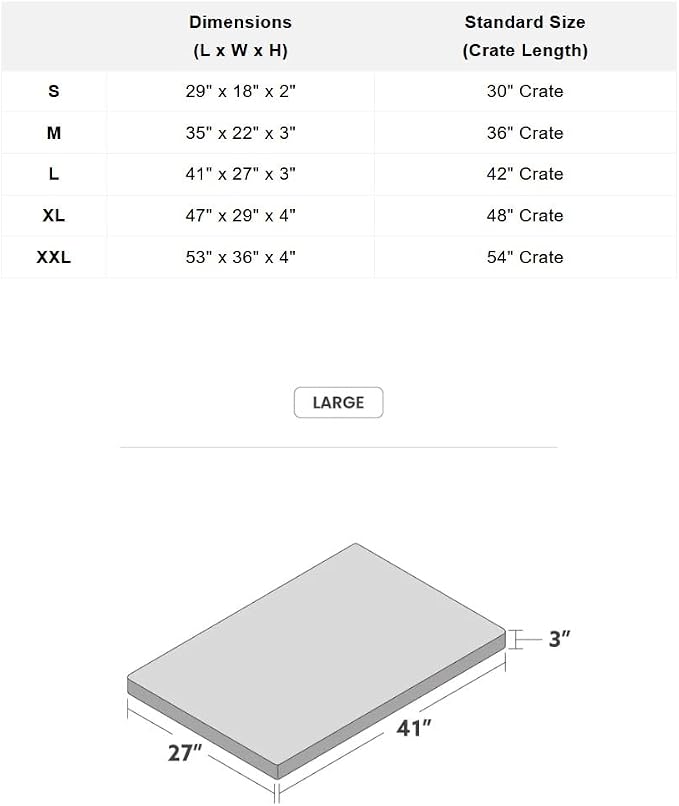 K9 Ballistics Tough Ripstop Orthopedic Crate Bed, 41 x 27, Blue Quartz | Durable Kennel Pad with Washable Cover for Large Dogs, Fits 42” Wire Crate - Image 9