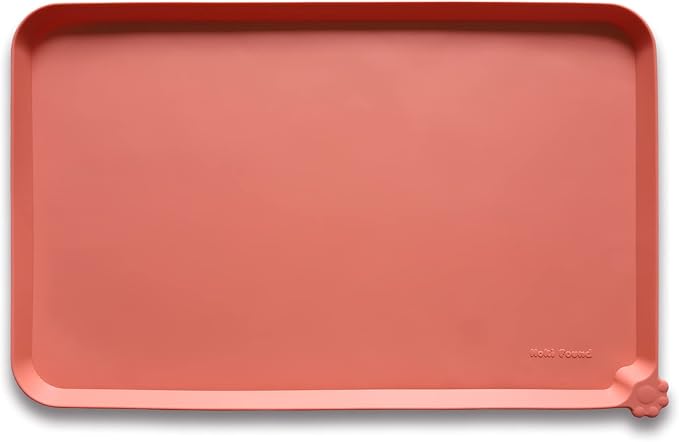Hoki Found -Waterproof Pet Feeding Mats with High Lips - Multiple Size and Colors for Dogs, Cats & Others-BC by Hoki+Found