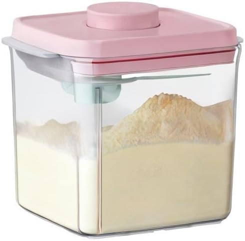 Ankou Formula Container - 1700ml Airtight Formula Dispenser One Button Handy Milk Powder Container BPA-Free Storage Containers with Scoop and Scraper Transparent 730g - Image 7