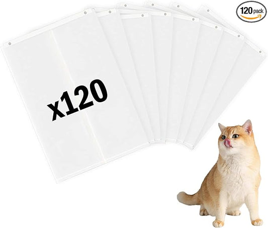 120pcs Cat Litter Box Liners for SNOW+Cat Litter Box,Self-Sealing Waste Bag by Litterliners