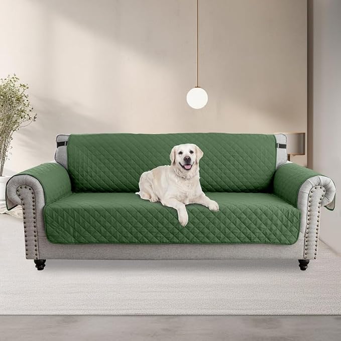 TOPCHANCES Sofa Slipcover L Shape 3pcs Reversible Sofa Cover Sectional Couch Cover 3 Seater Chaise Slip Cover with Elastic Straps for Kids Dogs Cats Pet Furniture Protector Cover - Image 7