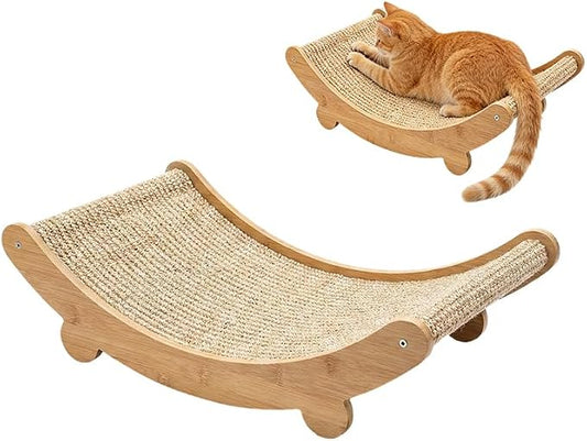 2026 New Cat Recliner Scraper Board, Large 2 in 1 Cat Recliner Scratch Board, Durable Cat Scratching Pad Cat Scratcher Bed Cardboard Cat Scratchers for Indoor Cats (A) by AIIONP