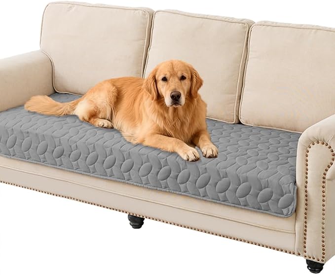 Ameritex Pet Bed Cover Dog Bed Blanket for Sofa and Furniture Waterproof New Pattern Design (30x70 Inch, Light Grey) by Ameritex