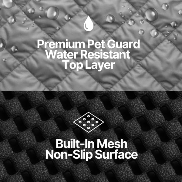 Formosa Covers Deluxe Full-Size Truck Crew Cab Dog Seat Cover – Water-Resistant, Anchor-Secured Back Seat & Floor Protector – Fits F-150, Ram 1500, Silverado, Tundra CrewMax – XL 62″ × 94″, Grey - Image 7