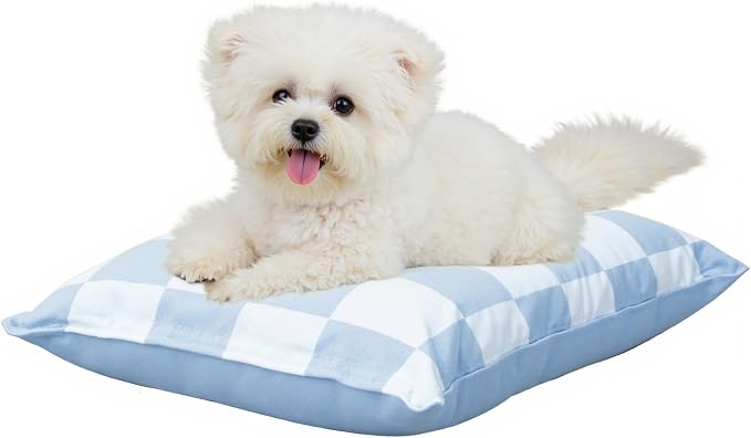 Dog Bed with Removable Washable Cover for Small Dogs Deluxe Plush Dog Crate Beds Comfy Kennel Pad Waterproof Lining and Blue Gel Memory Foam Memory Foam（Blue 30 * 20 * 4in） by Unknown