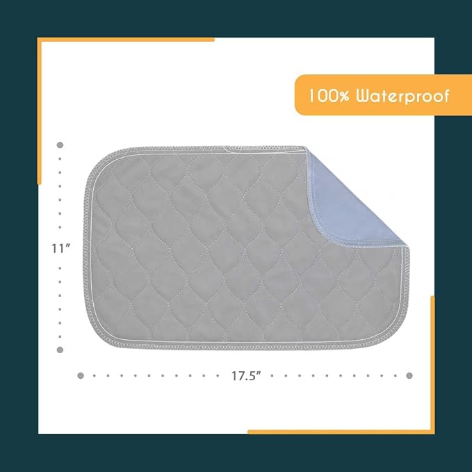 rocket & rex Washable Cat & Dog Carrier Pad, Reusable Liner Insert (2pk) | Waterproof, extra-small (17.5"x11"). Fits litter boxes, crates & travel carriers. OEKO-TEX certified, chemical-free. - Image 4