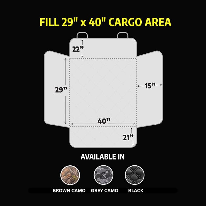 Meadowlark Premium SUV Cargo Liner for Dogs, Waterproof Pet Cargo Cover with Bumper Flap Protector, Durable Non-Slip, Universal Fit for SUVs, Sedans & Vans (74"" L x 41"" W) Brown - Image 2