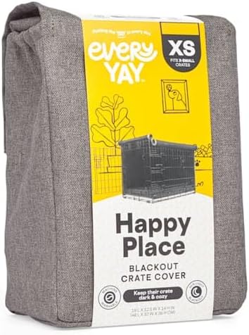 EveryYay by Petco Happy Place Grey Blackout Dog Crate Cover 19" L X 12.5" W X 14" H - Image 4