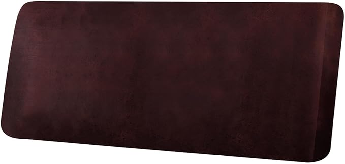 ANARACHON Leather Look Couch Cushion Covers Sofa Seat Slipcovers Sets Couches Furniture Protector for Sectional Armchair Loveseat Pets Kids Stretch Spandex Fabric (1 Cushion Sofa, Burgundy) by ANARACHON