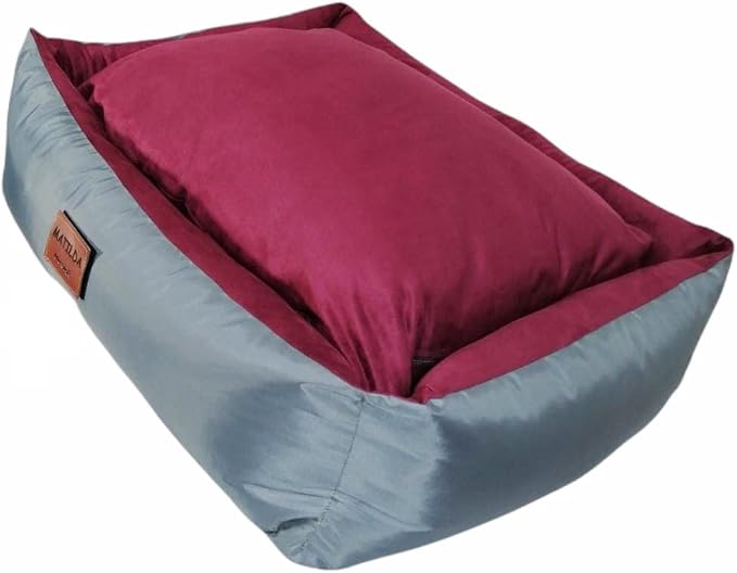 Personalized Dog Bed, Extra Comfort, Removable Washable Cover, Waterproof Bottom, Multiple Sizes & Colors by El+Perro+Ingl%C3%A9s