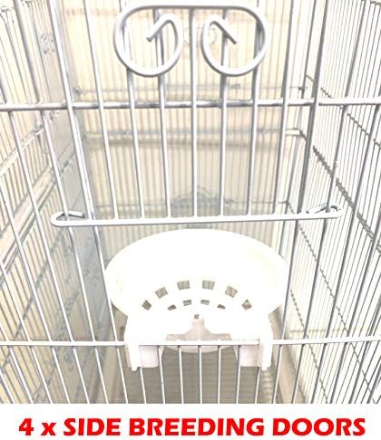37-inch Portable Hanging Medium Flight Bird Cage for Cockatiel Sun Quaker Parakeet Green Cheek Conure Parrotlet Finch Canary Budgie Lovebird Small Parrot Travel Bird Cage - Image 7