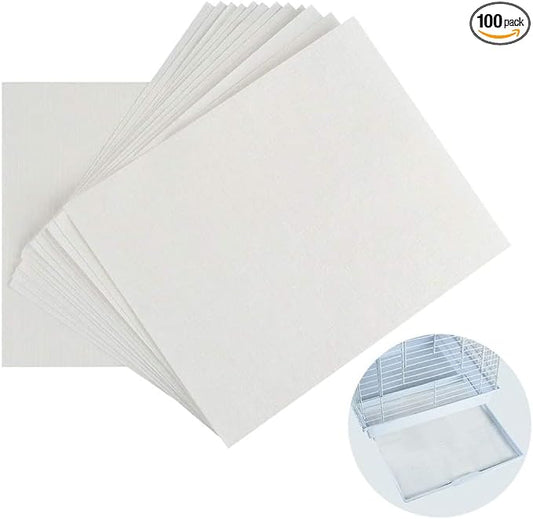 150 Sheets Custom Cut Bird Cage Liner Pet Cage Liner Choice Plain -Poly-Wax Bird Cage Liner *****Please Message us with Your Specific Size***** (Poly Coated (40lb) Any Size up to 30x30) by Unknown