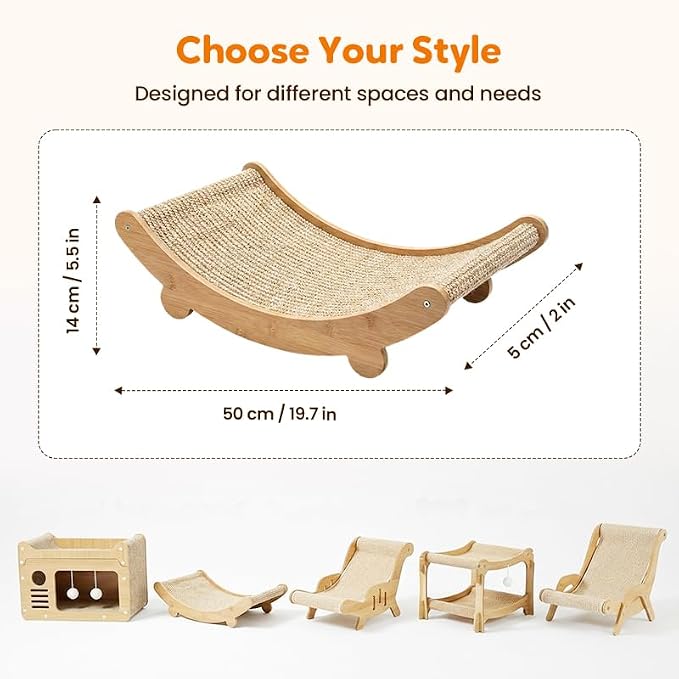 2026 New Cat Recliner Scraper Board, Large 2 in 1 Cat Recliner Scratch Board, Durable Cat Scratching Pad Cat Scratcher Bed Cardboard Cat Scratchers for Indoor Cats (A) - Image 2