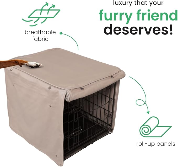 Molly Mutt Wild Horses Dog Crate Cover, 100% Cotton Canvas Cover with 2 Roll-Up Panels, Ideal for Dog or Cat Crate, Durable, Washable, and Free of Harmful Chemicals, 36" x 24" x 27" - Image 5