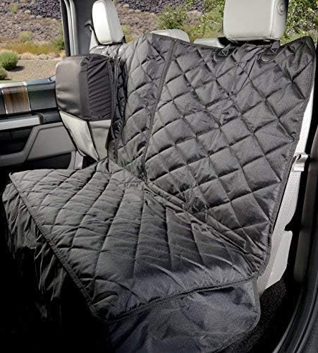 4Knines New Crew Cab Truck Pet Seat Cover for Back Seat with Split-Tech, Dog Hammock & Mesh Window – Heavy Duty Dog Hammock for Trucks with Split Bench Seats (Black, Passenger Side) - Image 3