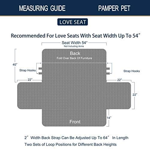 Brilliant Sunshine Green Vintage Flowers Loveseat Cover, 54" seat | Non Slip Sofa Cover, Quilted Furniture Protector, Large Washable Love Seat Slipcover for Pets, Dogs & Cats - Image 6