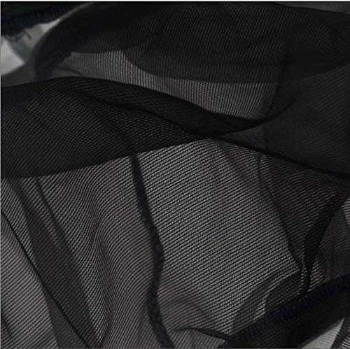 ready Bird Cage Net Cover Bird Cage Seed Catcher Guard Universal Birdcage Cover Nylon Mesh Net for Parrot Parakeet Macaw Lovebird African Grey (Black) - Image 3