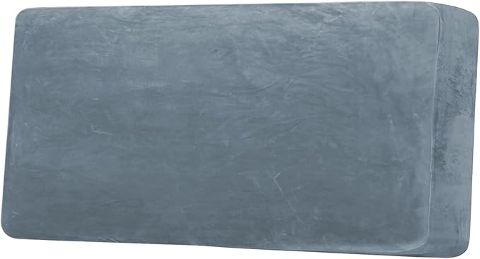 H.VERSAILTEX Velvet Stretch Individual Couch Cushion Cover Plush Cushion Slipcover for Loveseat Sofa Cushion Furniture Protector Seat Cushion Sofa Cover (1 Piece Sofa Cushion Cover, Stone Blue) by HVERSAILTEX