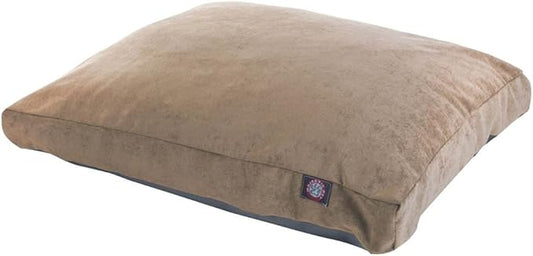 Majestic Pet Villa Rectangle Dog Bed Washable – Non Slip Comfy Pet Bed – Crate Bed with Removable Washable Cover – Kennel Bed for Sleeping, Polyester Fiber, Medium, Pearl by MajesticPet