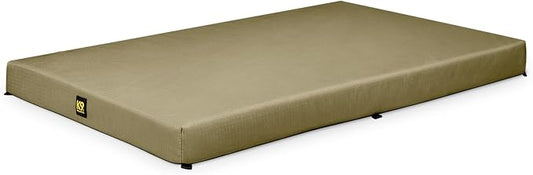 K9 Ballistics Tough Ripstop Orthopedic Crate Bed, 29 x 18, Sage Green | Durable Kennel Pad with Washable Cover for Puppies and Small Dogs, Fits 30" Wire Crate by K9Ballistics