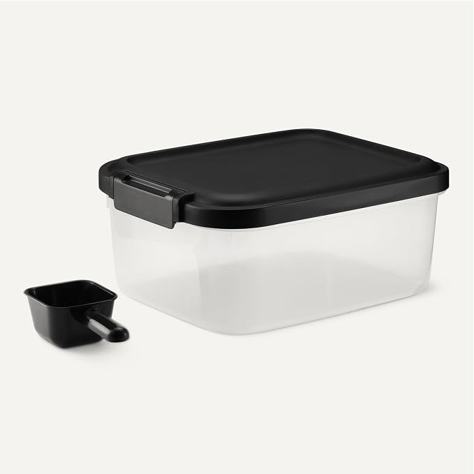 Amazon Basics Pet Food Storage Container, BPA-Free, Detachable Scoop, Secure Seal, 10lbs - Image 4