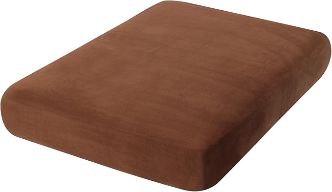 hyha Velvet Couch Cushion Covers, Sofa Covers for 2 Cushion Couch Washable | Soft Plush Sofa Slipcover, Elastic Bottom, Non-Slip Wear Resistant Furniture Protector, Ideal For Pets & Kids, Medium by hyha
