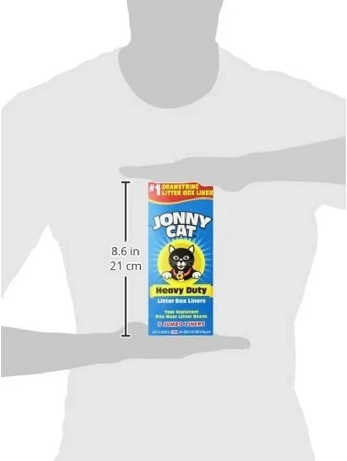 Jonny Heavy Duty Cat Litter Box Liners (Pack of 12), Cat litter Box Liners Jumbo, 5 Liners Box - Image 4