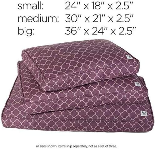 Molly Mutt Sheepy Wool-Filled Crate Pad, GOTS-Certified 100% Organic Cotton Canvas Cover with Soft 100% Natural Wool Insert, Ideal for Dog Bed or Kennel, Royals, 54" x 37" x 2.5" - Image 6