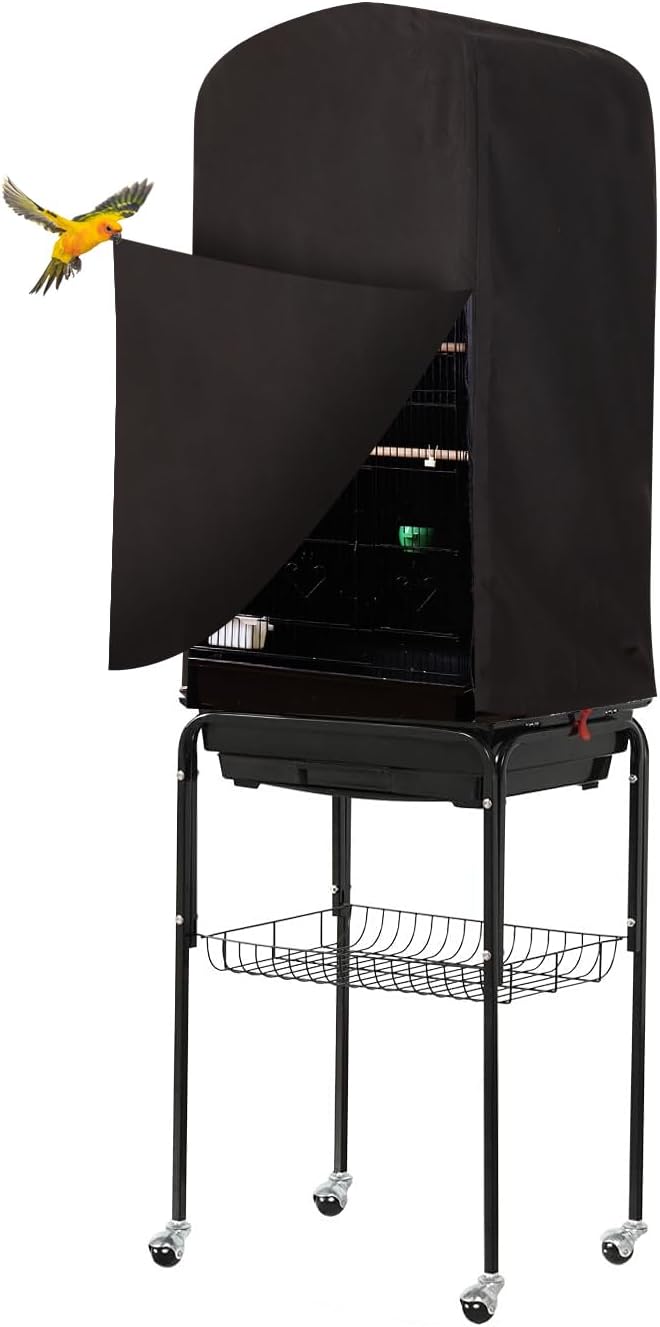 Colorday Good Night Bird Cage Cover, Black, 64" | For18Lx14Wx36H Inches bird cages. by Colorday