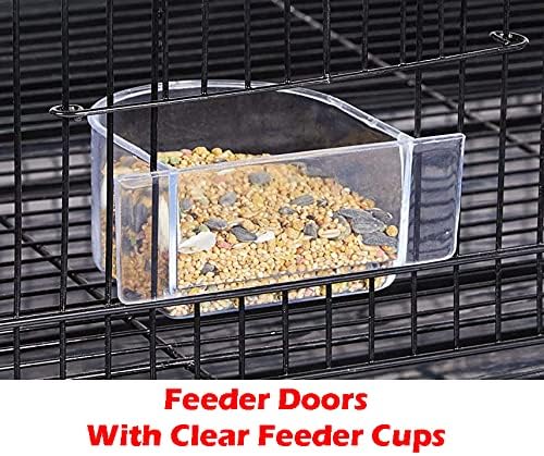 Lot of Ten Aviary Breeding Breeder Lovebird Finch Parakeet Finch Flight Cage with Side Nesting Box Doors 20"x14"x14"H - Image 5