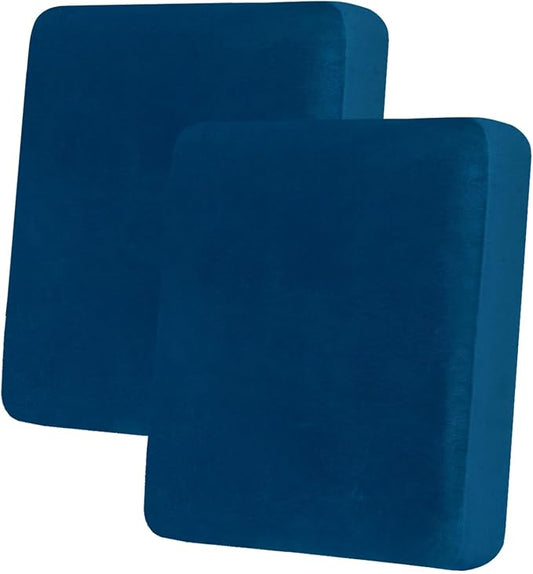 hyha Velvet Couch Cushion Covers, Sofa Covers for 2 Cushion Couch Washable | Soft Plush Sofa Slipcover, Elastic Bottom, Non-Slip Wear Resistant Furniture Protector, Ideal For Pets & Kids, 2 Pcs by hyha