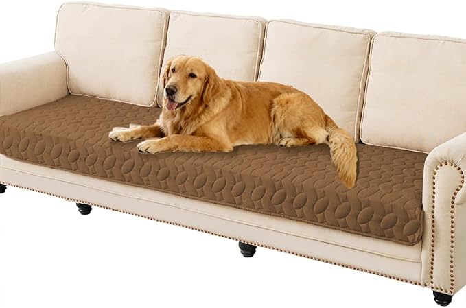 Ameritex Waterproof Pet Bed Cover Anti-Slip Dog Bed Blanket for Sofa and Furniture Waterproof New Pattern Design (Camel, 30x80 Inch (Pack of 1)) by Ameritex